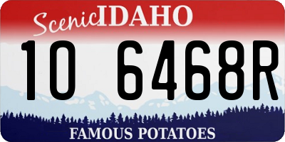 ID license plate 1O6468R