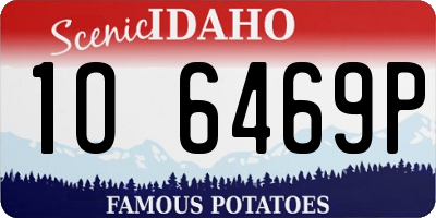 ID license plate 1O6469P