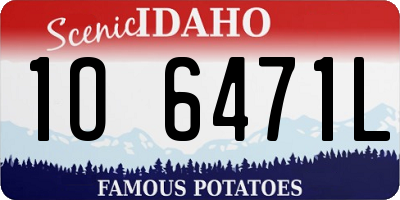 ID license plate 1O6471L