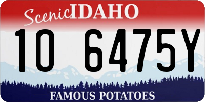 ID license plate 1O6475Y