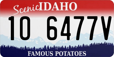 ID license plate 1O6477V