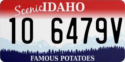 ID license plate 1O6479V