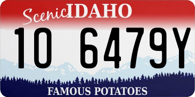 ID license plate 1O6479Y
