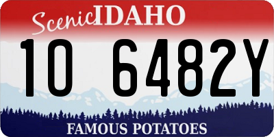 ID license plate 1O6482Y
