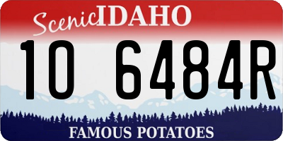 ID license plate 1O6484R
