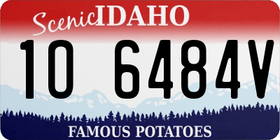 ID license plate 1O6484V
