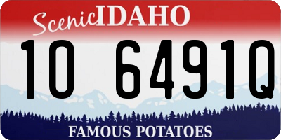 ID license plate 1O6491Q