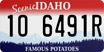 ID license plate 1O6491R