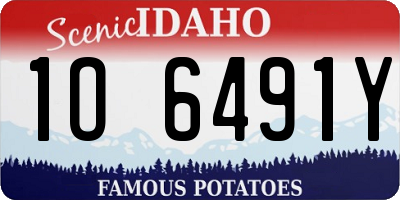 ID license plate 1O6491Y