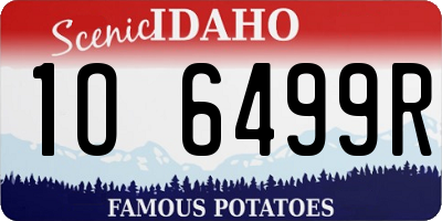 ID license plate 1O6499R