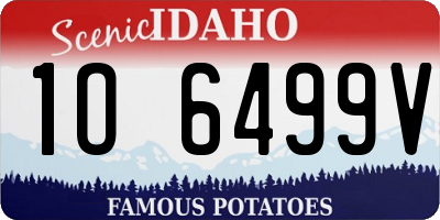 ID license plate 1O6499V