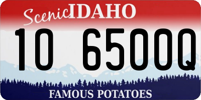 ID license plate 1O6500Q
