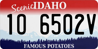 ID license plate 1O6502V