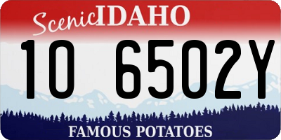 ID license plate 1O6502Y
