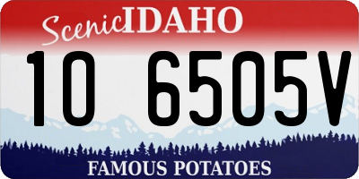 ID license plate 1O6505V