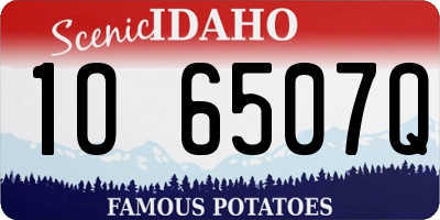 ID license plate 1O6507Q