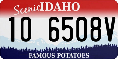ID license plate 1O6508V