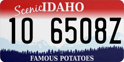 ID license plate 1O6508Z