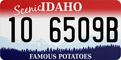 ID license plate 1O6509B