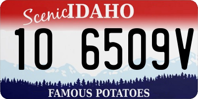 ID license plate 1O6509V