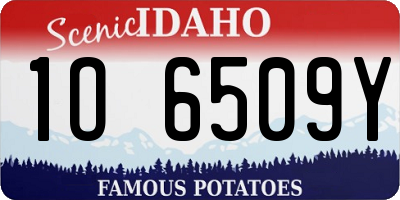 ID license plate 1O6509Y