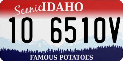 ID license plate 1O6510V