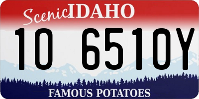 ID license plate 1O6510Y