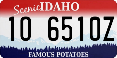 ID license plate 1O6510Z