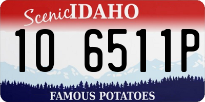 ID license plate 1O6511P