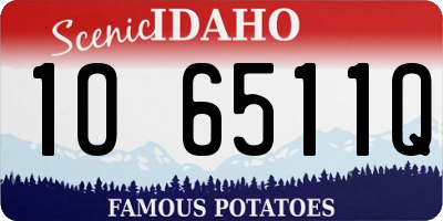 ID license plate 1O6511Q
