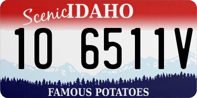 ID license plate 1O6511V