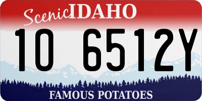 ID license plate 1O6512Y