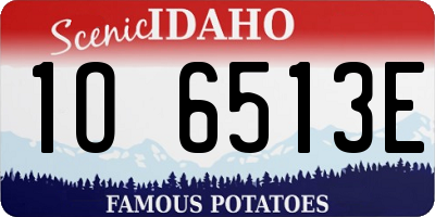 ID license plate 1O6513E