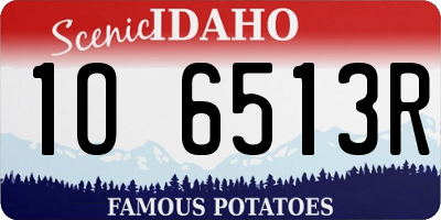 ID license plate 1O6513R
