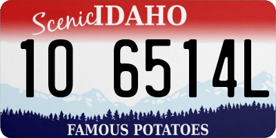 ID license plate 1O6514L