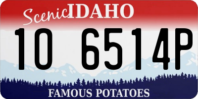ID license plate 1O6514P
