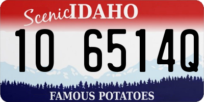 ID license plate 1O6514Q