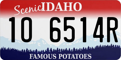 ID license plate 1O6514R