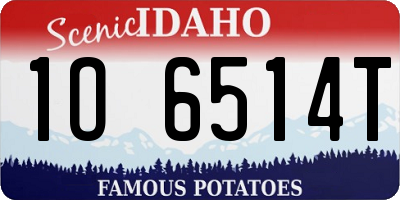ID license plate 1O6514T