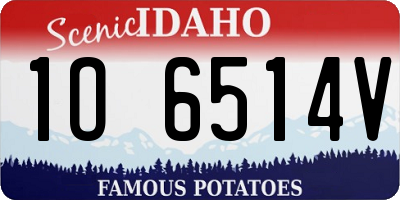 ID license plate 1O6514V