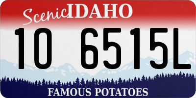 ID license plate 1O6515L