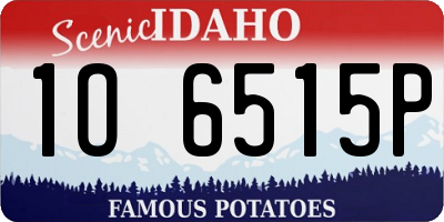 ID license plate 1O6515P