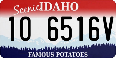 ID license plate 1O6516V
