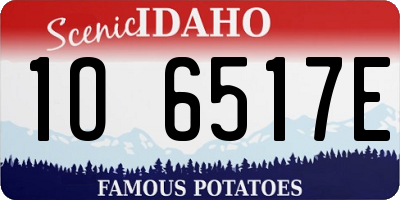 ID license plate 1O6517E