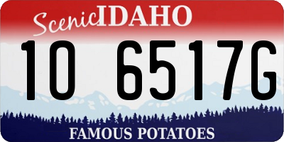 ID license plate 1O6517G