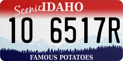 ID license plate 1O6517R