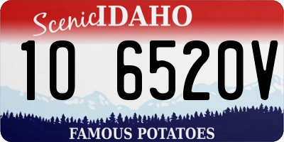 ID license plate 1O6520V