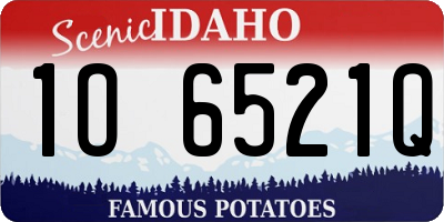 ID license plate 1O6521Q
