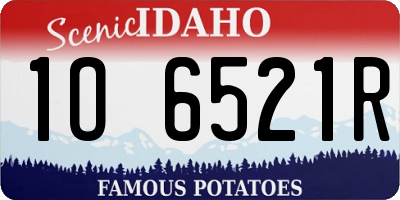 ID license plate 1O6521R
