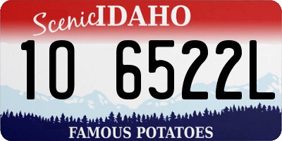 ID license plate 1O6522L